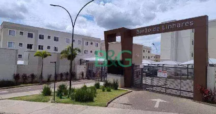 Apartamento com 2 dormitórios à venda, 39 m² por r$ 115.418 - parque imperial - botucatu/sp