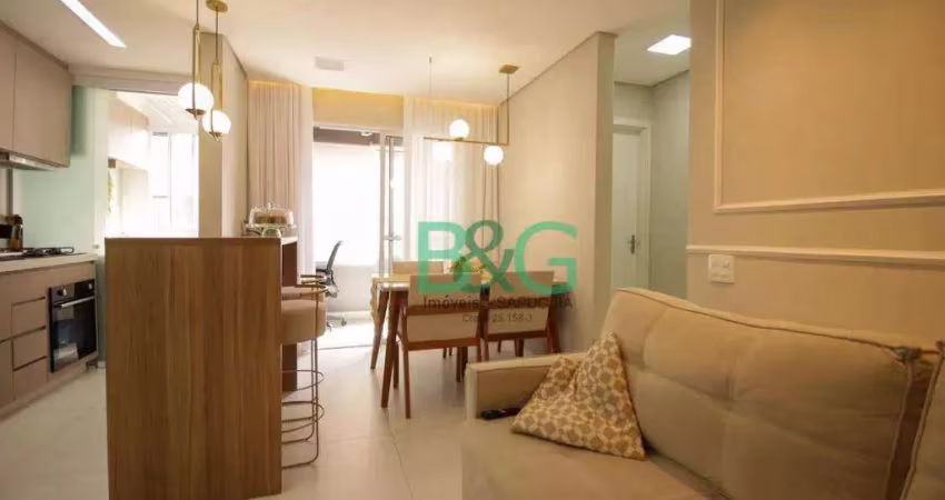 Apartamento com 2 dormitórios à venda, 50 m² por r$ 439.000,00 - vila metalúrgica - santo andré/sp