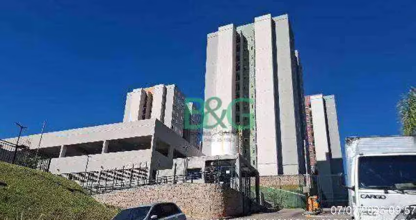 Apartamento com 2 dormitórios à venda, 49 m² por r$ 184.194 - santa terezinha (jordanésia) - cajamar/sp
