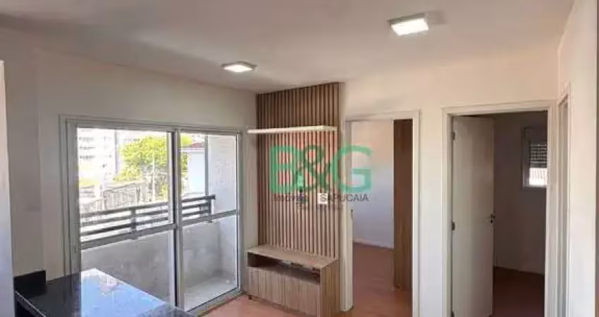 Apartamento com 2 dormitórios para alugar, 37 m² por r$ 4.217,00/mês - vila paulicéia - são paulo/sp