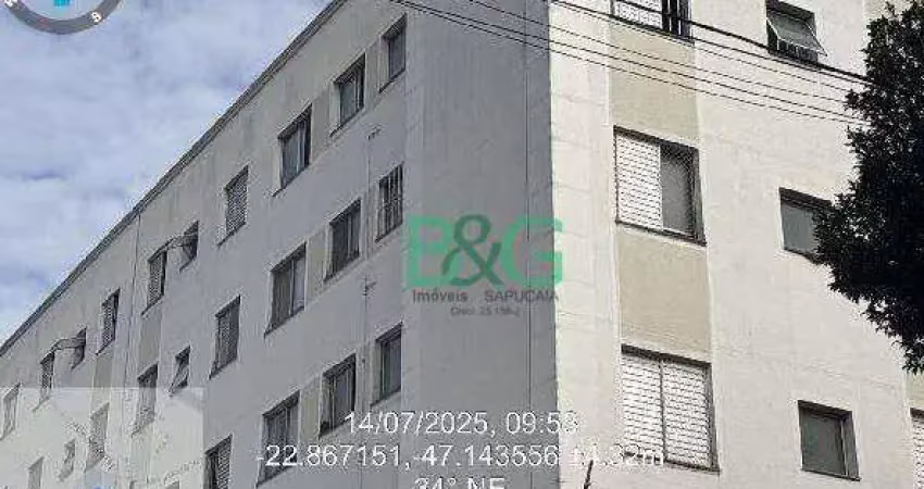 Apartamento com 2 dormitórios à venda, 45 m² por r$ 165.320 - parque das constelações - campinas/sp