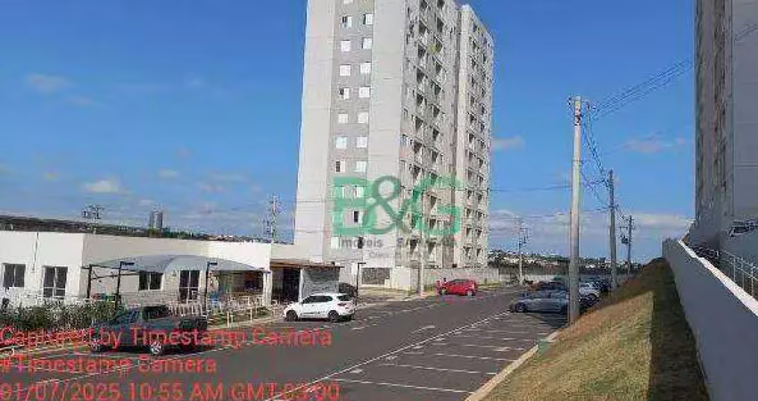 Apartamento à venda, 44 m² por r$ 156.000,00 - vila palácios - campinas/sp