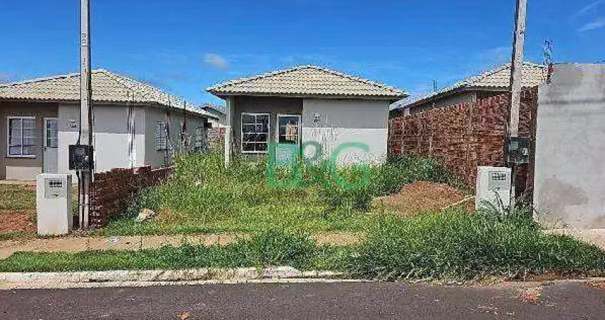 Casa com 2 dormitórios à venda, 43 m² por r$ 93.629 - residencial nova catanduva iii - catanduva/sp