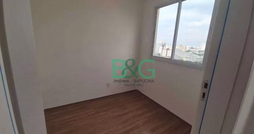 Apartamento com 2 dormitórios à venda, 34 m² por r$ 285.000 - belenzinho - são paulo/sp