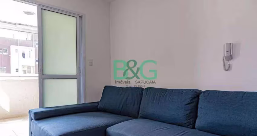Apartamento com 1 dormitório à venda, 40 m² por r$ 449.000 - vila buarque - são paulo/sp