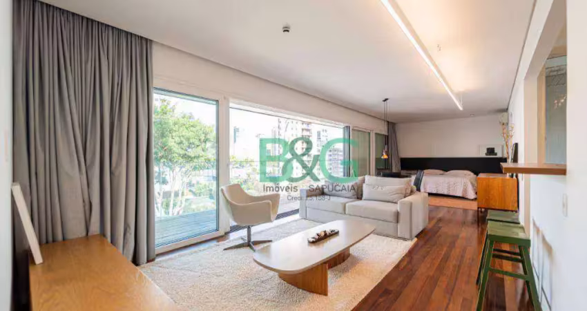 Apartamento com 1 dormitório à venda, 90 m² por r$ 2.100.000,00 - vila olímpia - são paulo/sp