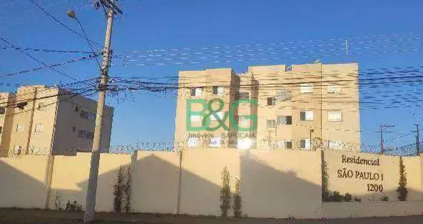 Apartamento com 2 dormitórios à venda, 44 m² por r$ 95.790 - chácaras são paulo - franca/sp