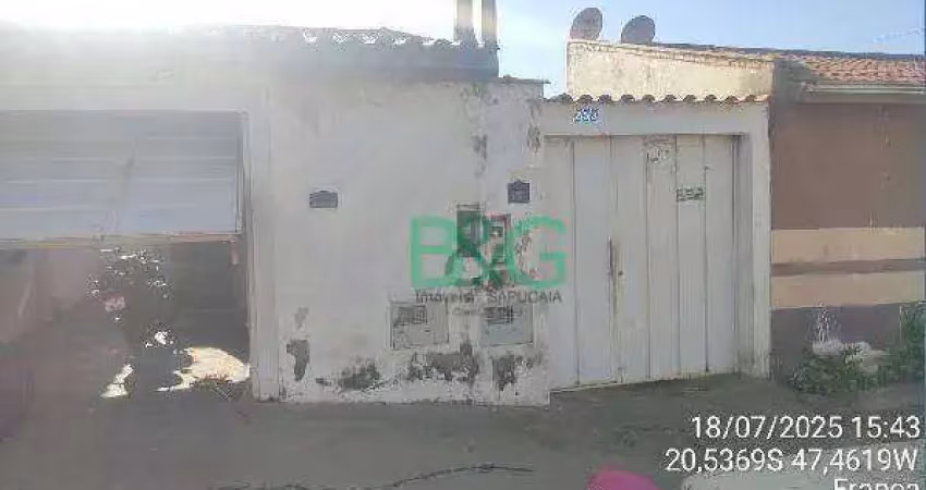 Casa com 2 dormitórios à venda, 42 m² por r$ 121.344 - jardim simões - franca/sp