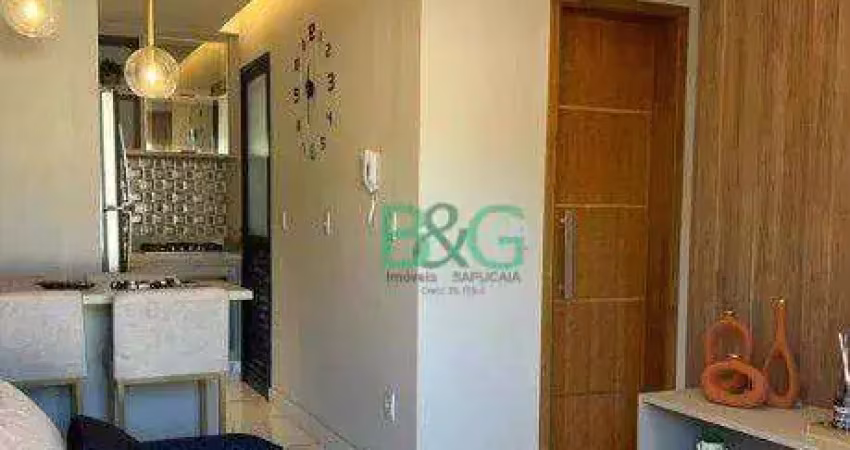 Apartamento com 2 dormitórios à venda, 35 m² por r$ 416.000 - tremembé - são paulo/sp
