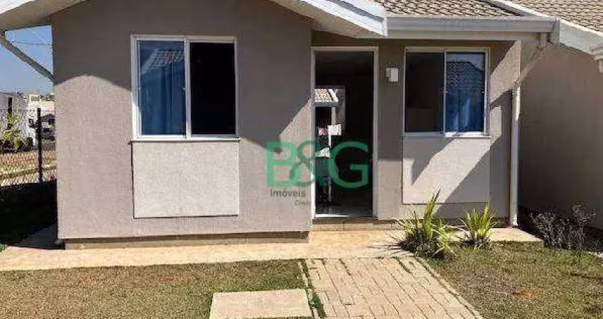 Casa com 2 dormitórios à venda, 44 m² por r$ 130.827 - jardim vitorino - iperó/sp