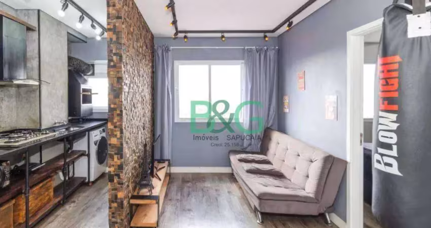 Apartamento com 1 dormitório à venda, 33 m² por r$ 259.000 - barra funda - são paulo/sp