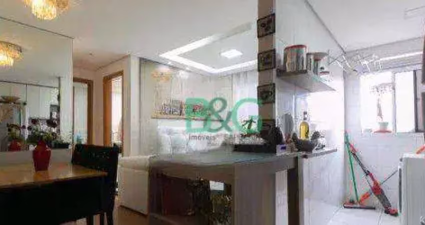 Apartamento com 2 dormitórios para alugar, 45 m² por r$ 2.065/mês - colônia - são paulo/sp