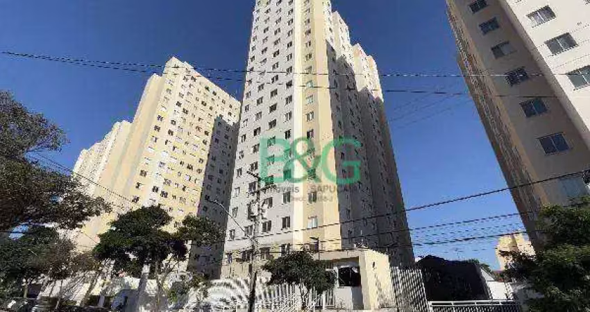 Apartamento com 2 dormitórios à venda, 32 m² por r$ 206.626 - cambuci - são paulo/sp