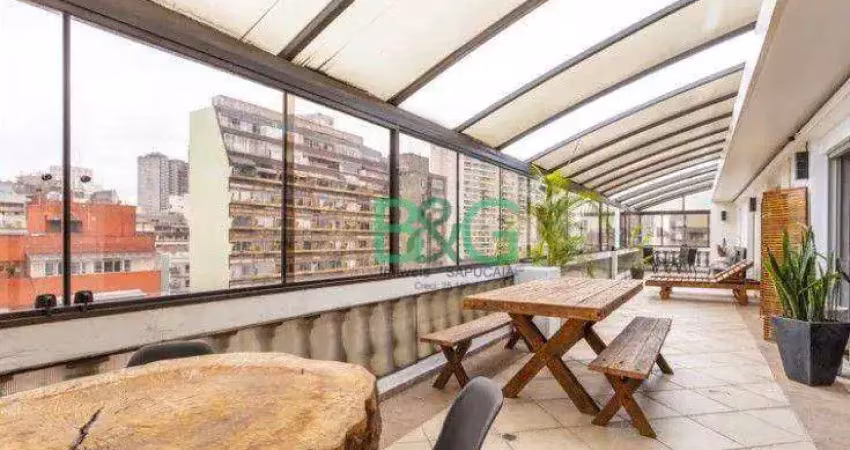 Cobertura com 4 dormitórios, 300 m² - venda por r$ 1.500.000,00 ou aluguel por r$ 10.370,00/mês - bela vista - são paulo/sp