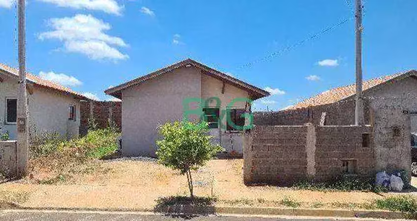 Casa com 2 dormitórios à venda, 43 m² por r$ 68.787 - ana carolina - lins/sp