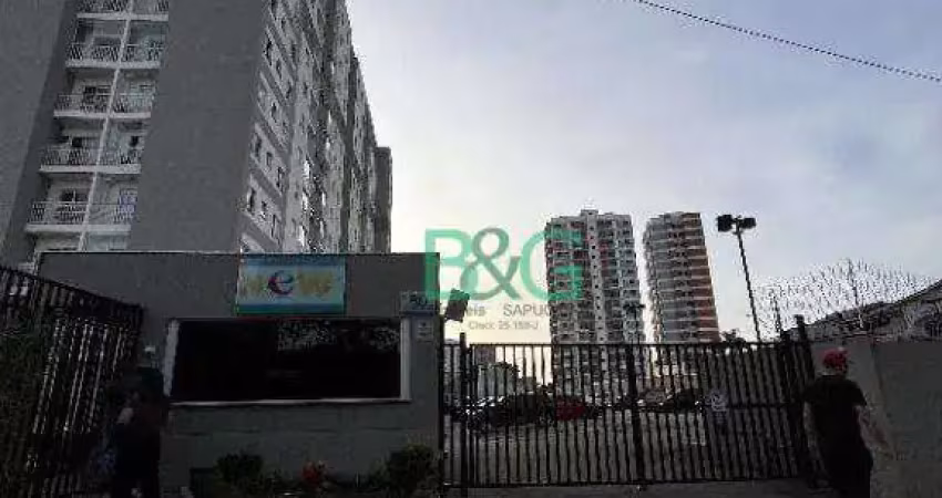 Apartamento com 2 dormitórios à venda, 52 m² por r$ 220.566 - água vermelha - poá/sp