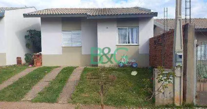 Casa com 2 dormitórios à venda, 45 m² por r$ 99.555,89 - residencial salvador bassalobre (padre nóbrega) - marília/sp