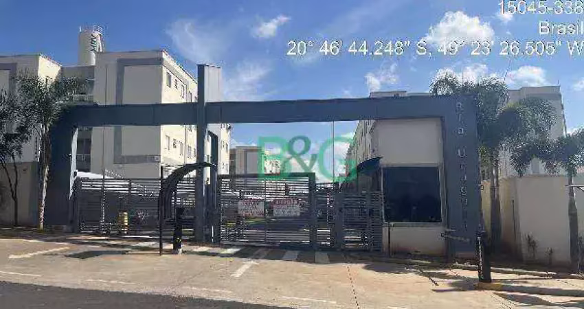 Apartamento com 2 dormitórios à venda, 43 m² por r$ 135.419 - jardim itapema - são josé do rio preto/sp