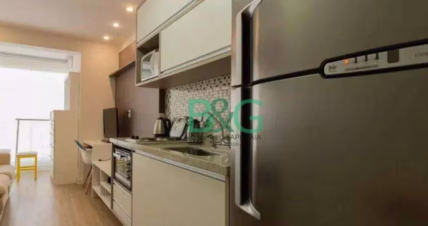 Studio com 1 dormitório à venda, 38 m² por r$ 649.000,00 - brooklin - são paulo/sp