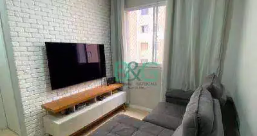 Apartamento com 2 dormitórios à venda, 42 m² por r$ 290.000,00 - vila plana - são paulo/sp