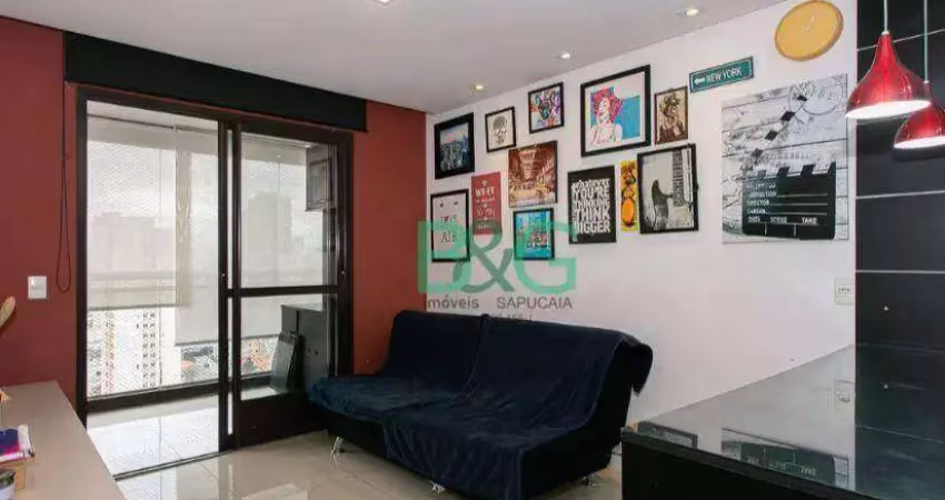 Apartamento com 1 dormitório à venda, 41 m² por r$ 484. - tatuapé - são paulo/sp