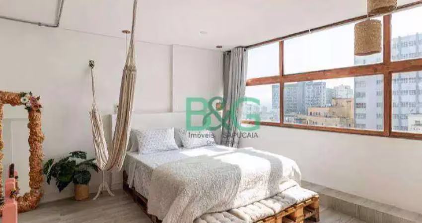 Studio com 1 dormitório à venda, 36 m² por r$ 329.000 - centro - são paulo/sp