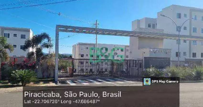 Apartamento com 2 dormitórios à venda, 39 m² por r$ 136.687 - jardim parque jupiá - piracicaba/sp