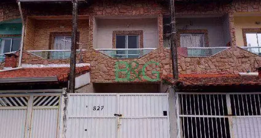 Casa com 2 dormitórios à venda, 46 m² por r$ 180.000 - sítio do campo - praia grande/sp