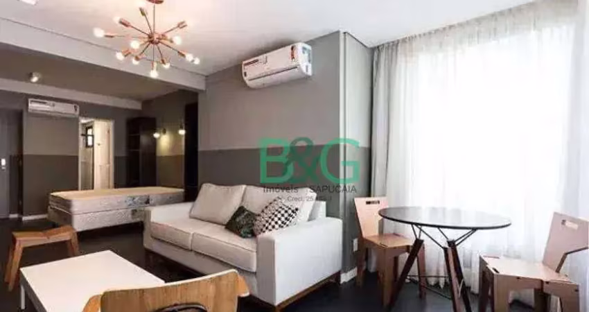 Apartamento com 1 dormitório para alugar, 46 m² por r$ 6.650/mês - vila olímpia - são paulo/sp