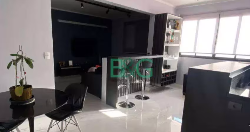 Apartamento com 1 dormitório à venda, 50 m² por r$ 479. - bosque da saúde - são paulo/sp