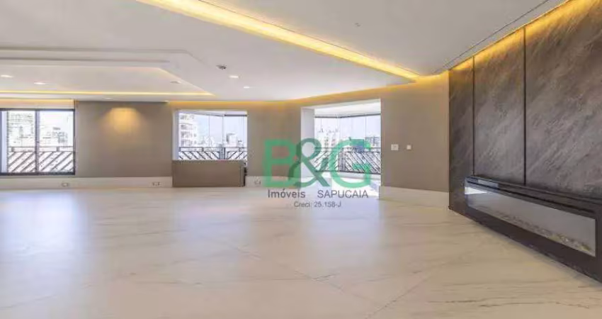 Apartamento duplex com 4 dormitórios à venda, 440 m² por r$ 5.000.000 - campo belo - são paulo/sp