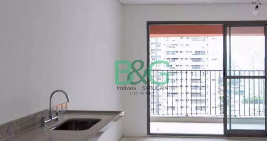 Apartamento com 1 dormitório à venda, 27 m² por r$ 339.000 - santo amaro - são paulo/sp
