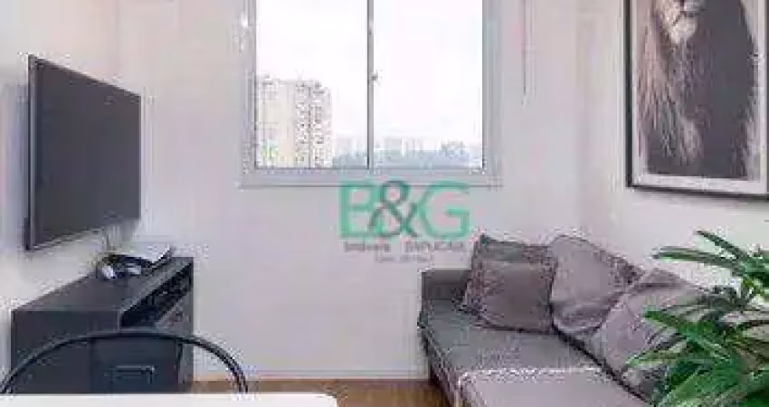 Apartamento com 2 dormitórios à venda, 34 m² por r$ 388.000 - santo amaro - são paulo/sp