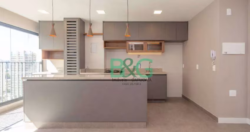 Apartamento com 2 dormitórios para alugar, 55 m² por r$ 5.532,10/mês - vila anastácio - são paulo/sp