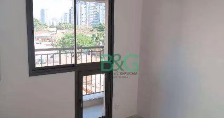 Apartamento com 1 dormitório à venda, 24 m² por r$ 300.000 - santo amaro - são paulo/sp