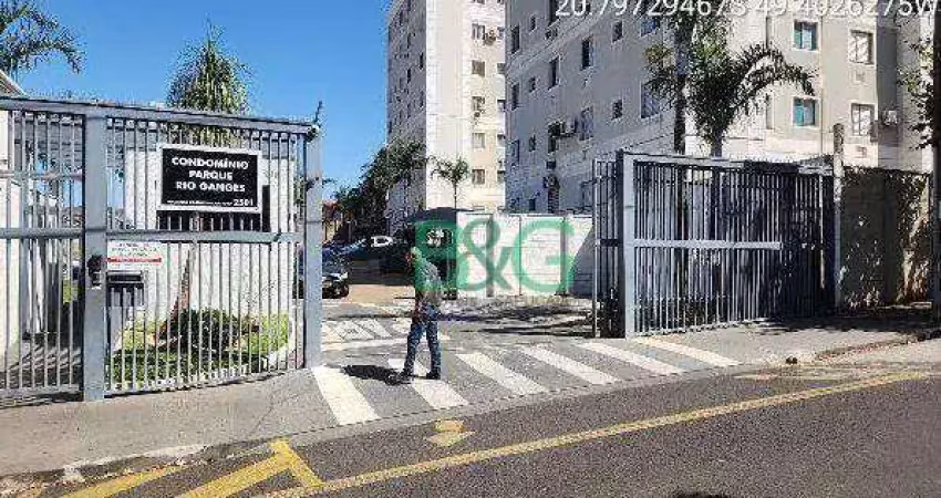 Apartamento com 2 dormitórios à venda, 43 m² por r$ 109.662 - eldorado - são josé do rio preto/sp