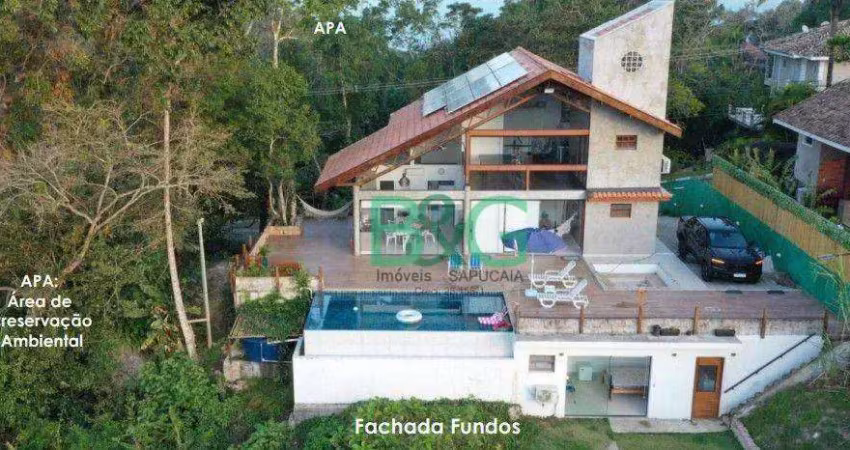 Casa com 5 dormitórios à venda, 250 m² por r$ 4.000.000 - praia das toninhas - ubatuba/sp