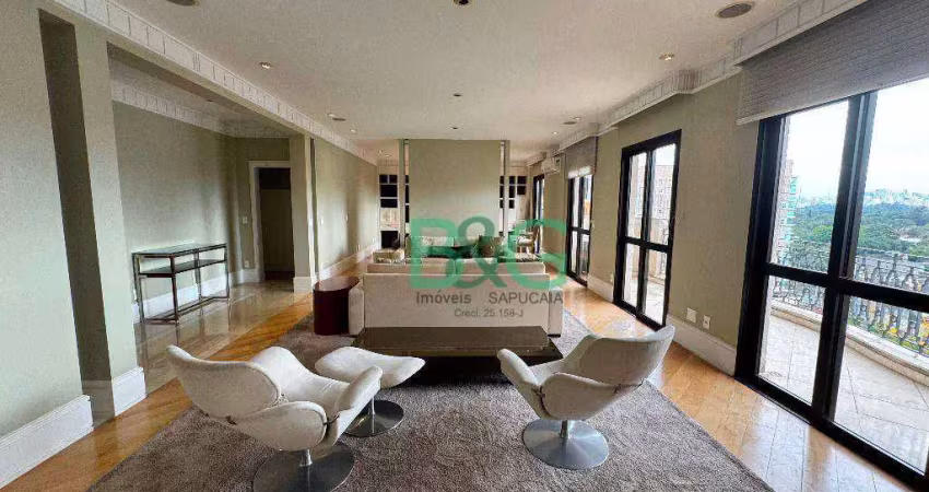 Apartamento com 4 dormitórios, 313 m² - venda por r$ 7.280.000 ou aluguel por r$ 32.804/mês - moema - são paulo/sp