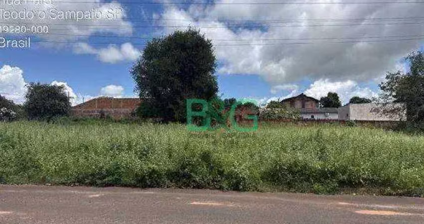 Terreno à venda, 288 m² por r$ 124.531 - jardim esplanada - teodoro sampaio/são paulo