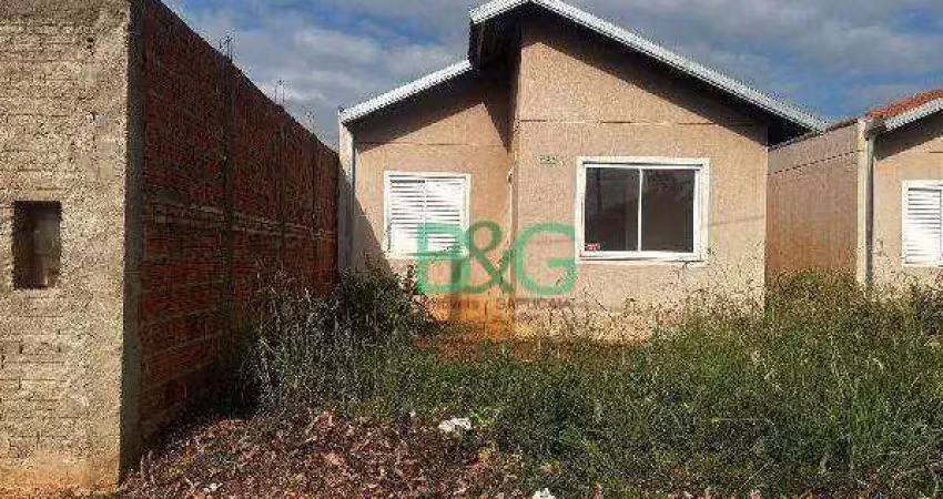Casa com 2 dormitórios à venda, 43 m² por r$ 75.305 - conjunto habitacional claudionor cinti - araçatuba/sp