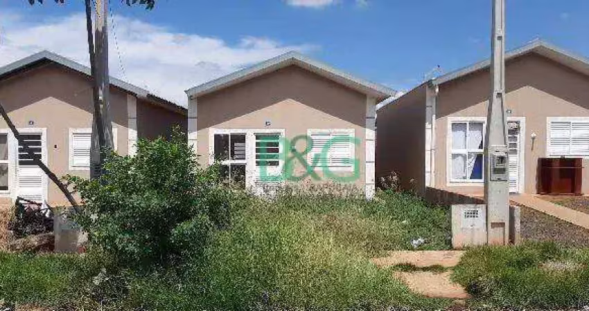 Casa com 2 dormitórios à venda, 49 m² por r$ 87.819 - residencial paquerê - araçatuba/sp
