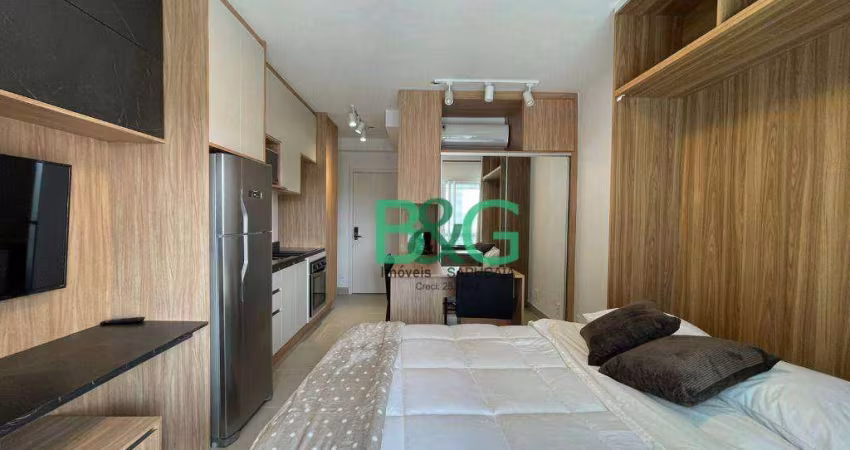 Studio com 1 dormitório para alugar, 25 m² por R$ 3.433,86/mês - Moema - São Paulo/SP