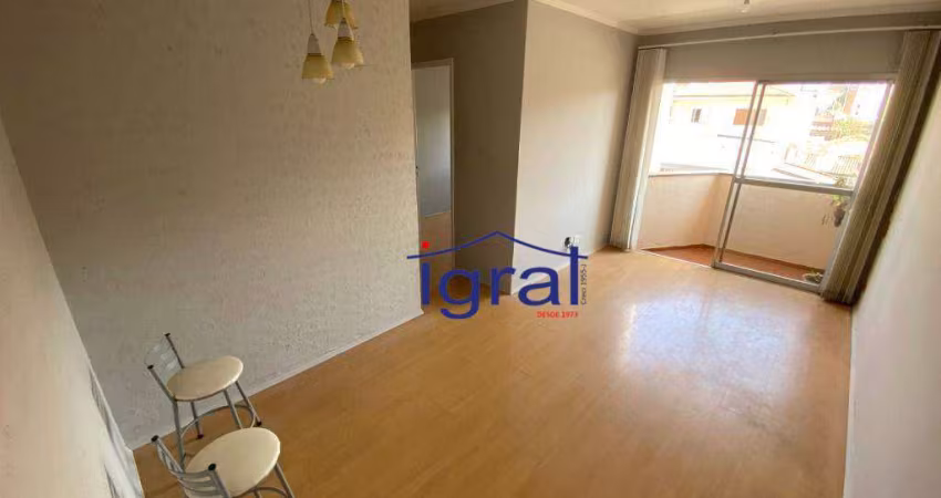 Apartamento com 3 dormitórios para alugar, 70 m² por R$ 3.474,23/mês - Vila Guarani - São Paulo/SP