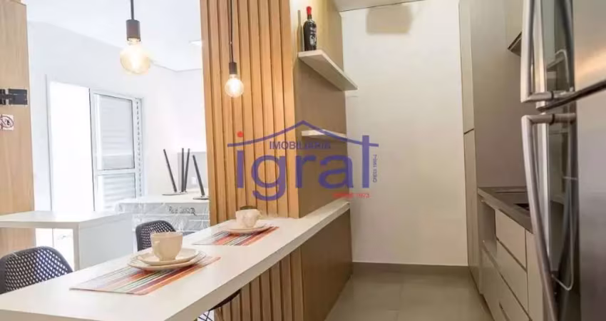 Studio mobiliado com 1 dormitório para alugar, 32 m² por r$ 3.250/mês - vila monte alegre - são paul