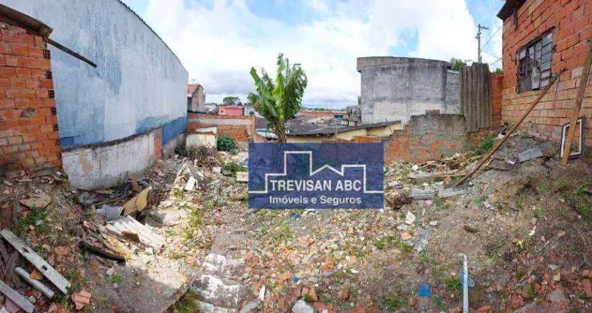 Terreno à venda, 250 m² - dos casa - são bernardo do campo/sp