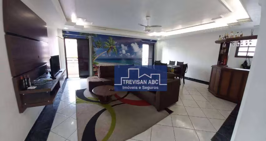 Apartamento com 4 dormitórios à venda, 210 m² - guilhermina - praia grande/sp