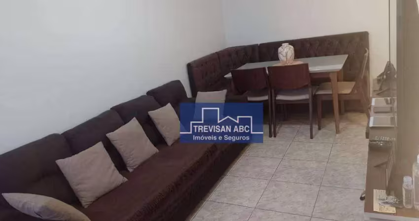 Apartamento com 2 dormitórios à venda, 80 m² - vila tibiriçá - santo andré/sp