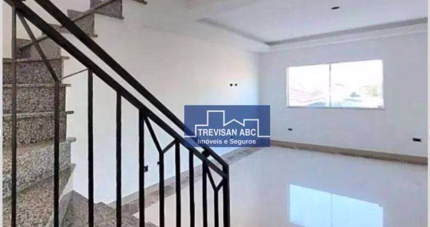 Cobertura com 2 dormitórios para alugar, 110 m² - Campestre - Santo André/SP