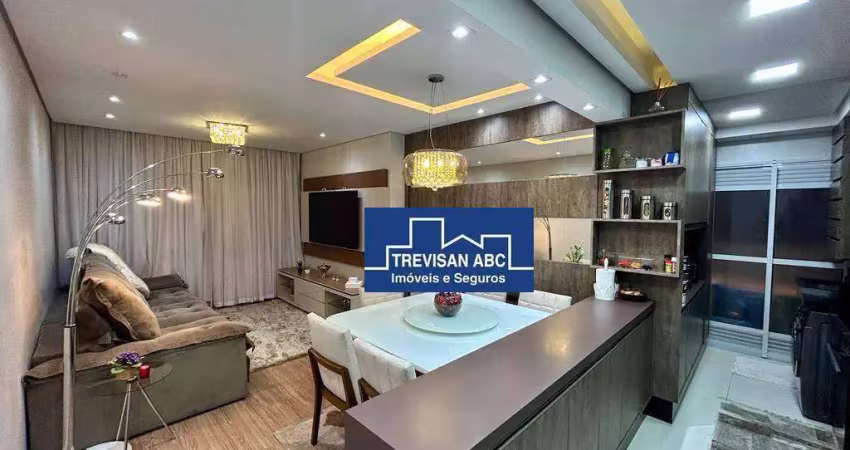Apartamento com 3 dormitórios para alugar, 94 m² - centro - são bernardo do campo/sp