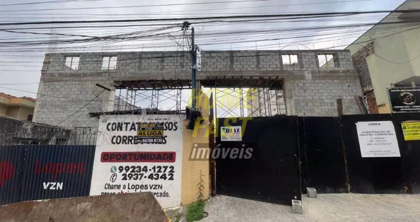 Galpão para alugar, 550 m² por r$ 20.000,00/mês - vila rosália - guarulhos/sp